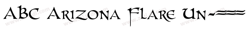 ABC Arizona Flare Un字体转换